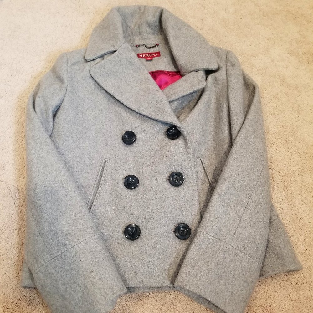 Merona Grey Heavy Pea Coat